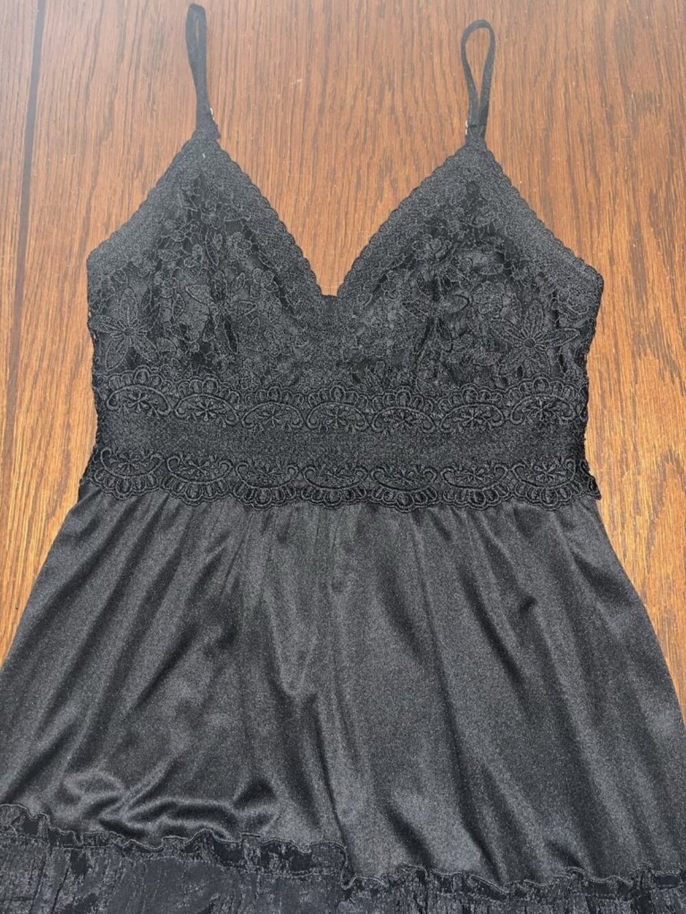 Whimsigoth Dark Fairy Cottagecore Lace Smocked Strappy Dress Emo Witchy Size M - Picture 14 of 16